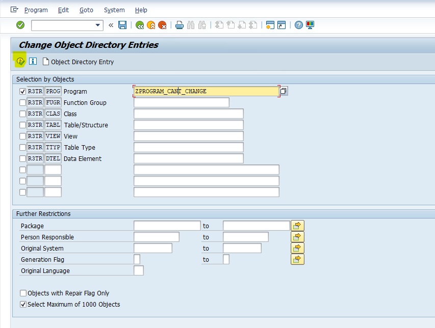 sap package does not exist step 2
